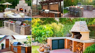 OUTDOOR KITCHEN & BBQ 🔥 Transform Your Backyard with These Summer Kitchen and BBQ Area Ideas
