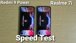 Redmi 9 Power vs Realme 7i Speed Test