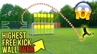 WORLD’S HIGHEST FREE KICK WALL CHALLENGE 😱 | F2Freestylers | Billy Wingrove & Jeremy Lynch