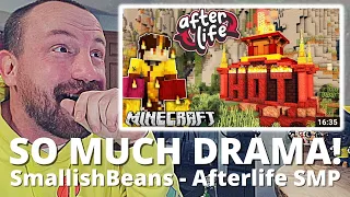 SO MUCH CHAOS!!! SmallishBeans My First Shop is HOT! | Afterlife SMP | Ep.3 (REACTION!)
