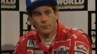 Ayrton Senna interview + he calls Alain Prost a "coward"! ...