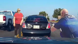 Angry Karen Messes With The Wrong Cop after this..