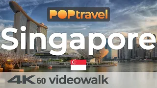 Walking in SINGAPORE 🇸🇬- Suntec City to Marina Bay - 4K 60fps (UHD)