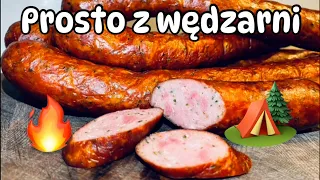 Kiełbasa BIWAKOWA prosto z wędzarni🏕️🔥