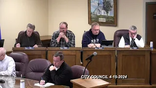 Fergus Falls MN City Council Meeting 4-15-2024