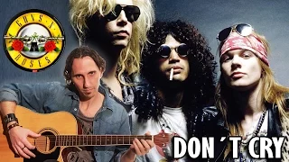 How To Play Don´t Cry On Acoustic Guitar (Guns N´ Roses) | Very Easy Guitar Lesson TCDG
