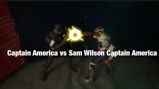Captain America vs Sam Wilson Captain America recreation (Stop Motion)