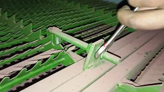 Harvester Sieve Adjustment | Harvester elevator Chain Adjustment | Harvester feeder Chain Adjustment