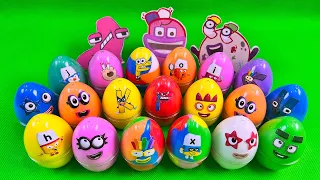 Hunting Numberblocks Dinosaur Egg with All CLAY, Mix Shapes Coloring! Satisfying Video ASMR