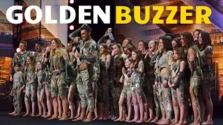 Incredible Acrobatic Dance Troupe Earns a GOLDEN BUZZER from Tyra Banks - America's Got Talent 2018