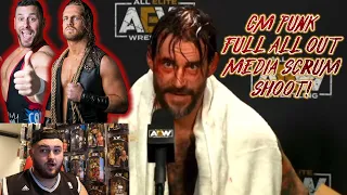 CM PUNK SHOOTS ON COLT CABANA & HANGMAN PAGE! AEW ALL OUT MEDIA SCRUM REACTION!