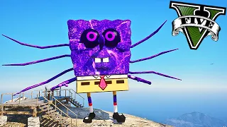 CAÇANDO o BOB ESPONJA ELEMENTAL das TREVAS no GTA 5 ! ( Siren Head )