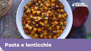PASTA WITH LENTILS: authentic Italian recipe