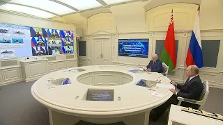 Putin and Lukashenko observe military drills from Kremlin | AFP