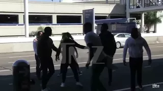 TEKASHI69 and his squad get into a fight at LAX Airport!!!