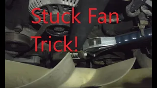 Ford Clutch Radiator fan removal trick