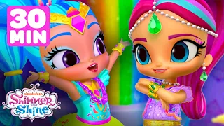 Shimmer and Shine's Most Colorful & Glittery Moments! 🌈 | 30 Minute Compilation | Shimmer and Shine