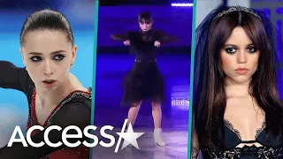 Kamila Valieva Recreates Jenna Ortega's Wednesday Addams Dance On Ice