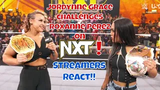 Streamers React! - Jordynne Grace on named Roxanne Perez's next challenger on NxT! #wwe #nxt #tna