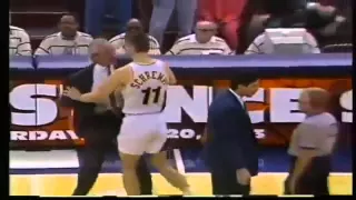 MICHAEL JORDAN versus Reggie Miller fight 1993