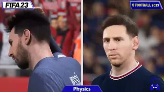 FIFA 23 vs eFootball 2023   Graphics   Details Comparison  king Amine