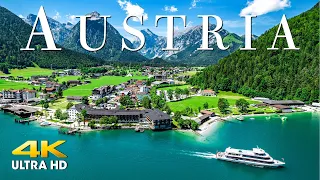 FLYING OVER AUSTRIA (4K UHD) Beautiful Nature Scenery with Relaxing Music | 4K VIDEO ULTRA HD