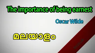 The importance of being earnest summary in Malayalam