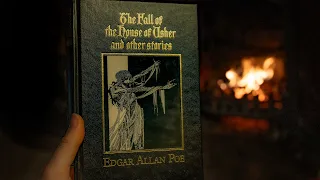 [ASMR] "The Fall of the House of Usher" by Edgar Allan Poe read by a cosy fire *Whispered*