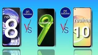 realme 8 vs realme 9 vs realme 10 which is better / camera 64mp vs 108mp vs 50mp