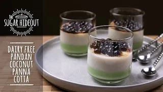 Pandan Coconut Panna Cotta (Dairy & Egg Free)