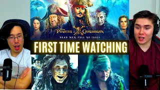 REACTING to *Pirates of the Caribbean 5: Dead Men Tell No Tales*WILL IS BACK?? (First Time Watching)