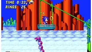 Sonic the Hedgehog 2 (Mega Drive) Longplay - All Emeralds [60 fps]