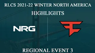 [RLCS Highlights] NRG vs FaZe | RLCS 2021-22 Winter: North America | 20 February 2022