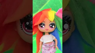 My Little Pony Humanization / Rainbow Dash LOL OMG DIY #shorts