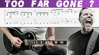 METALLICA - TOO FAR GONE ? (Guitar cover with TAB | Lesson)