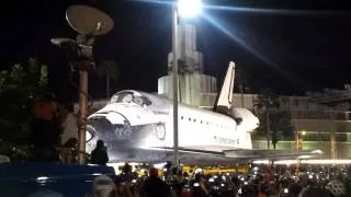 NASA: Space Shuttle Endeavour making a slow turn in Los Angeles 10/13/2012