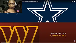 JuJuReacts To Dallas Cowboys vs. Washington Commanders | 2022 Week 18 Game Highlights