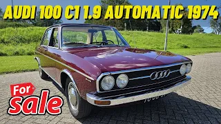 [SOLD] AUDI 100 C1 1.9 1974 CLASSIC CAR WALK AROUND INTERIOR EXTERIOR REVIEW OLDTIMER