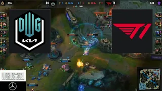 Showmaker LeBlanc Obliterates T1 - DK vs T1 Game 4 Highlights - Semifinals Worlds 2021