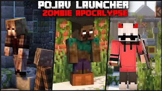 I Made Zombie Apocalypse in Minecraft | Pojavlauncher and Pc🔥