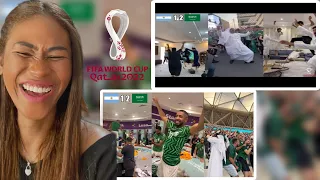 Completely Crazy Saudi Arabia Fan Reactions To 2-1 Goal Against Argentina In The World Cup |Reaction