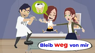 Deutsch lernen | Amy hat Zahnschmerzen | Wortschatz und wichtige Verben | Hallo Amy
