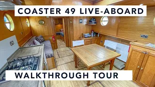 The perfect Liveaboard? Coaster 49 Dutch Barge style - Stunning boat, coastal or river cruiser.