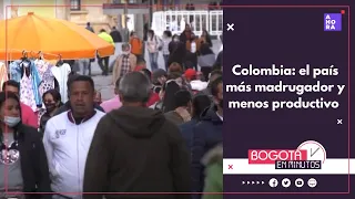 Colombia, el país más madrugador del mundo y el más improductivo, según la OCDE