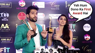 Mehndi Hai Rachne Wali Fame Shivangi Khedkar & Sai Ketan Rao Wins Debute Award-Iconic Gold Awards 22