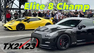 Billy goes 237 mph and goes to the finals in Elite 8 at Tx2k23 Roll Race Nationals