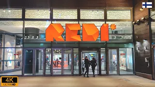 Redi Shopping Center, Kalasatama, Helsinki  -  Walking Tour  [4K]