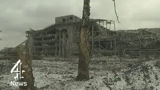 Inside the blasted ruins of Ukraine’s Donetsk airport | Channel 4 News