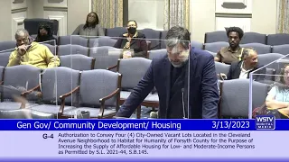 Community Development/Housing/General Government Committee Meeting March 13, 2023