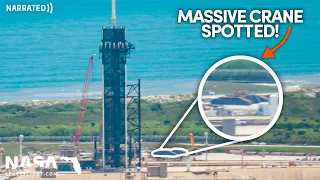 SpaceX Prepping to Stack Huge Starship Launch Tower in Florida